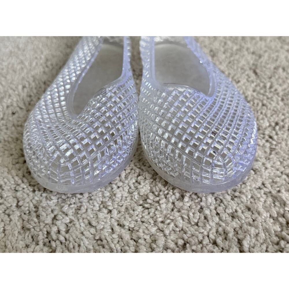 Ancient Greek Sandals Iro PVC Lattice Ballet Flats Jelly Shoes Clear White EU 36 - Picture 4 of 10